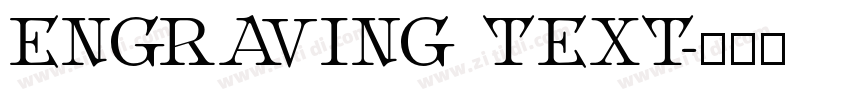 ENGRAVING TEXT字体转换